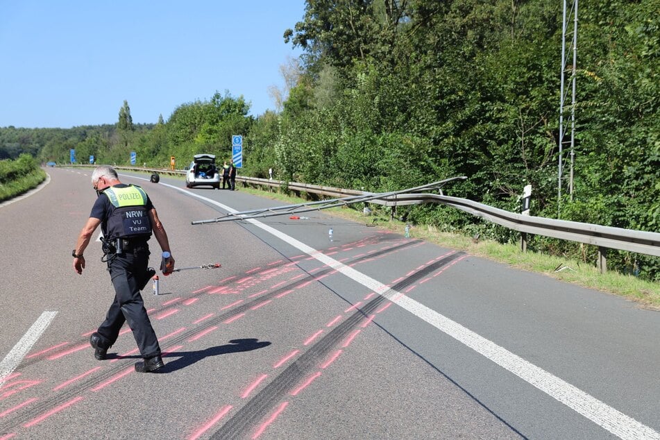 Die Polizei sicherte vor Ort umfangreich Spuren.