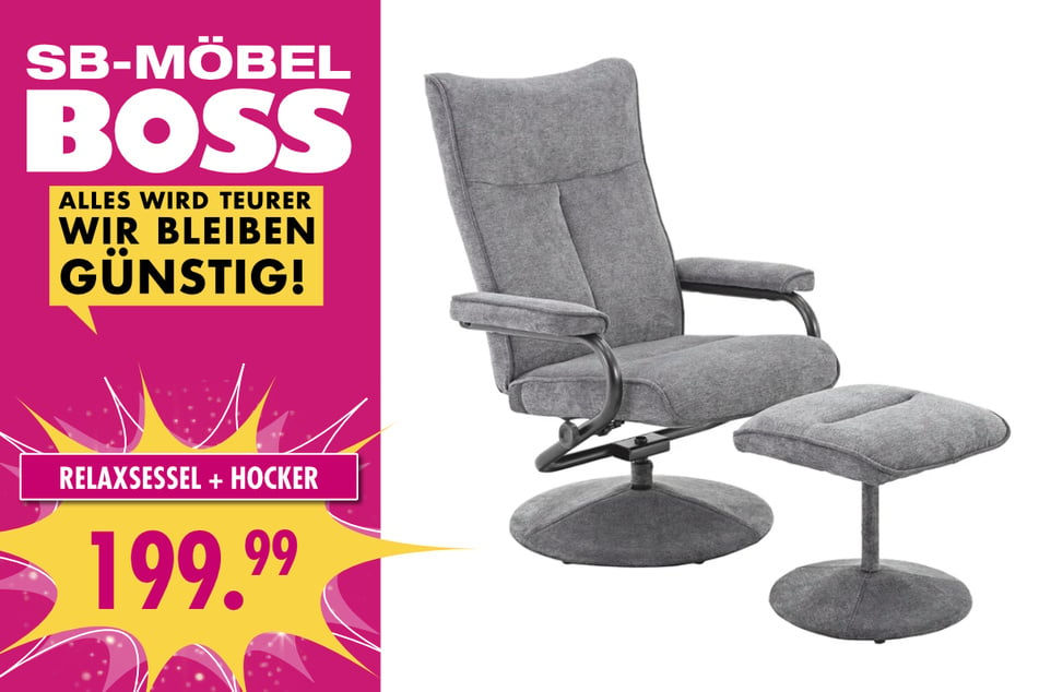 Relaxsessel + Hocker