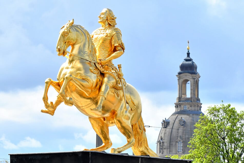 August der Starke: Er ist Dresdens berühmter Goldener Reiter.
