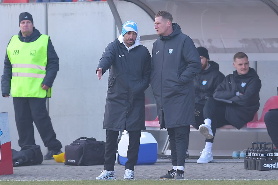Viktoria-Coach Özer Hurmaci (38, l.) trat nach einem Monat Amtszeit zurück, Co-Trainer Sven Kröner (43) hat beim BFC Dynamo unterschrieben.