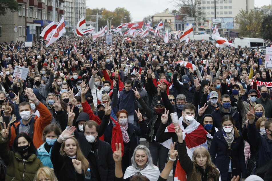 Seit vielen Wochen protestieren Menschen in Weißrussland gegen Machthaber Lukaschenko.