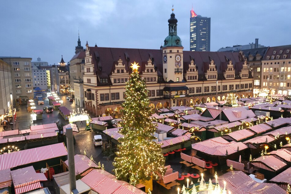 Vom 28. November bis zum 23. Dezember öffnet der Weihnachtsmarkt in Leipzig. (Archivbild)
