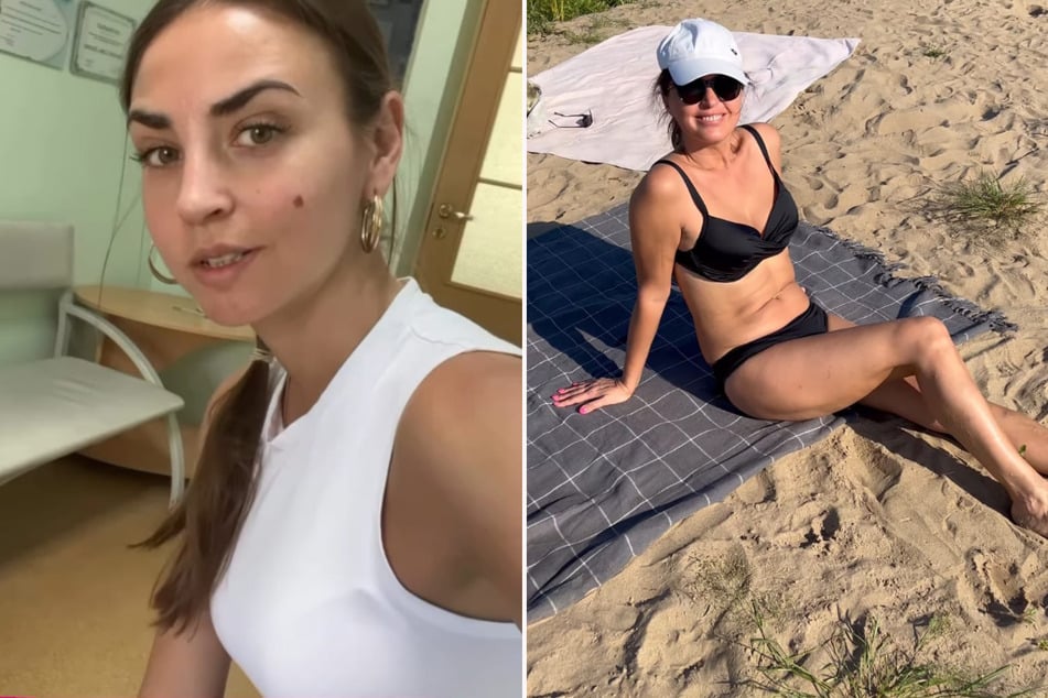 Ekaterina Leonova (36) ist links, ihre große Schwester rechts zu sehen.