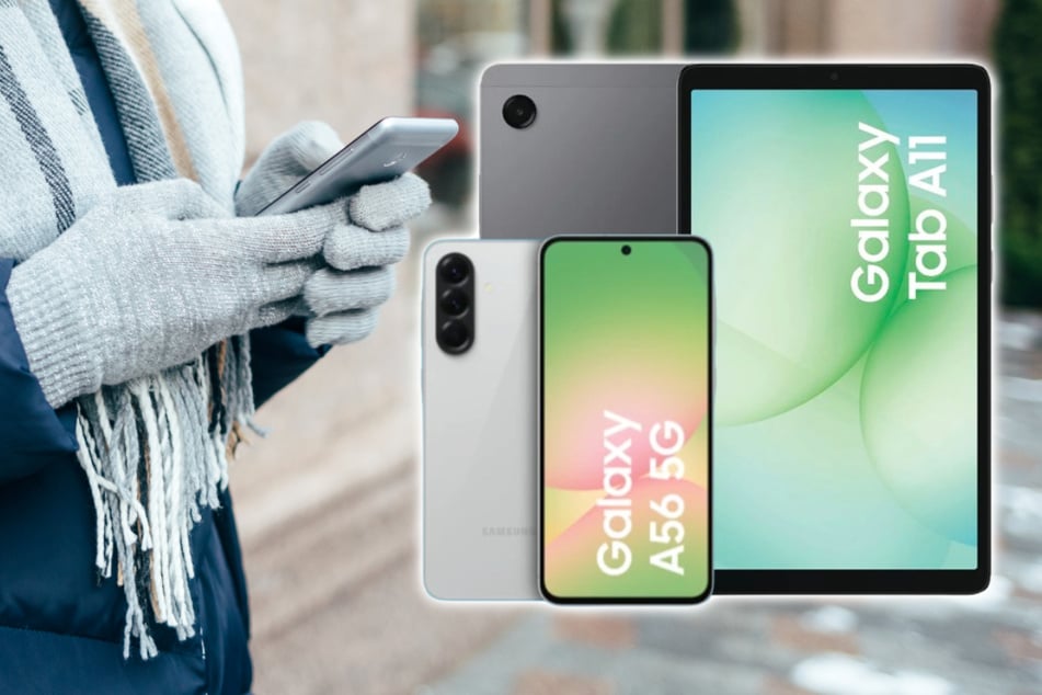 Samsung Galaxy A56 5G mit Galaxy Tab A11 für einmalig 25 Euro günstig im Winter-Deal