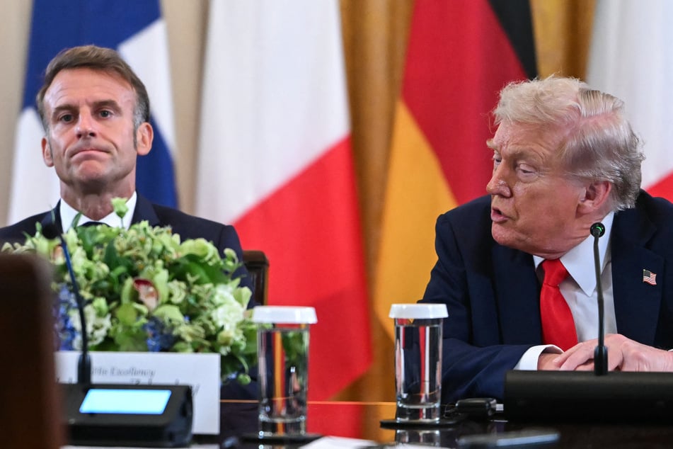 President Donald Trump (r.) claimed he got his French counterpart, Emmanuel Macron, to raise drug prices as a way to reduce costs to American consumers.