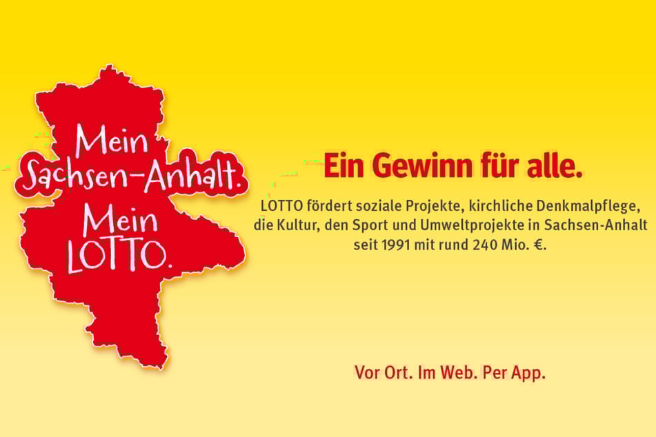Täglich fördert LOTTO Sachsen-Anhalt das Gemeinwohl mit rund 19.000 Euro.