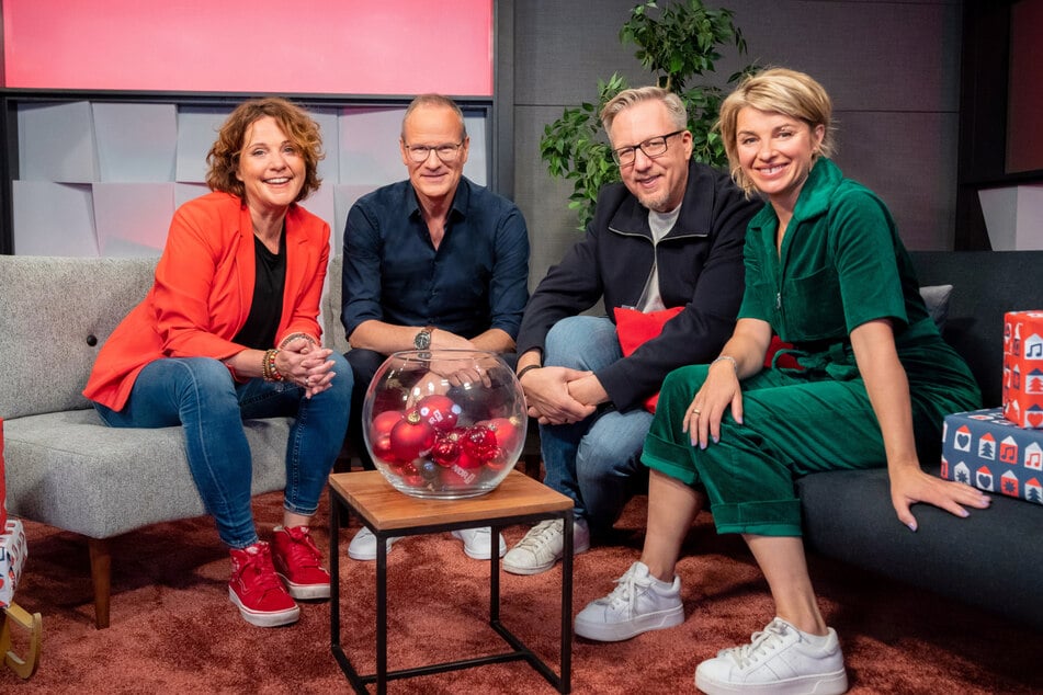 Sind bis zum 17. Dezember durchgehend auf Sendung (v.l.n.r.): die WDR-Moderatorinnen und -Moderatoren Steffi Neu, Thomas Bug, Jan Malte Andresen und Sabine Heinrich.