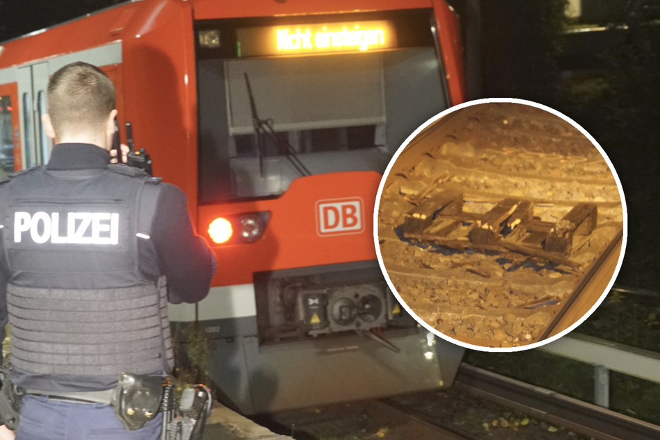 Jugendliche werfen Palette auf Gleise: S-Bahn muss notbremsen