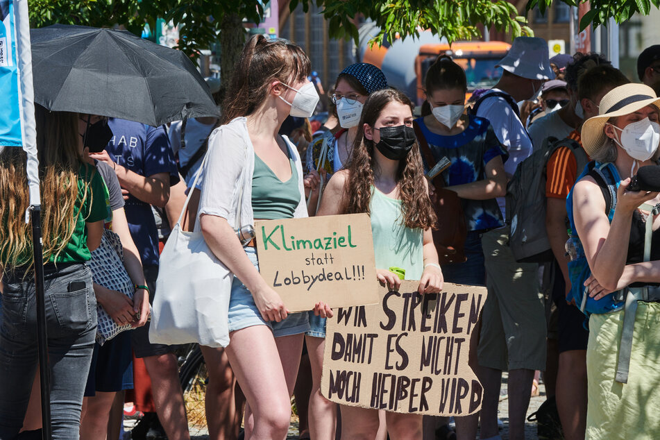Am Freitag demonstrierten Fridays for Future in Berlin.