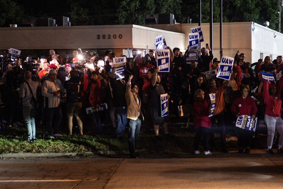 Members of United Auto Workers staged a walkout at the Ford Assembly Plant in Wayne, Michigan as the union launched a targeted strike.