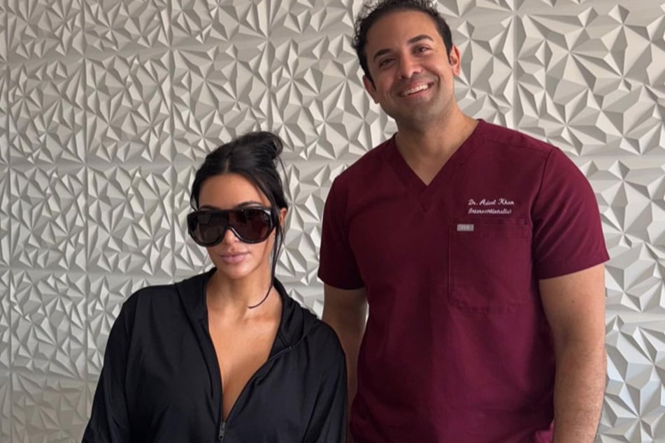 Kim Kardashian (l.) dished on her recent stem cell treatment in a new post, but her followers weren't feeling it.