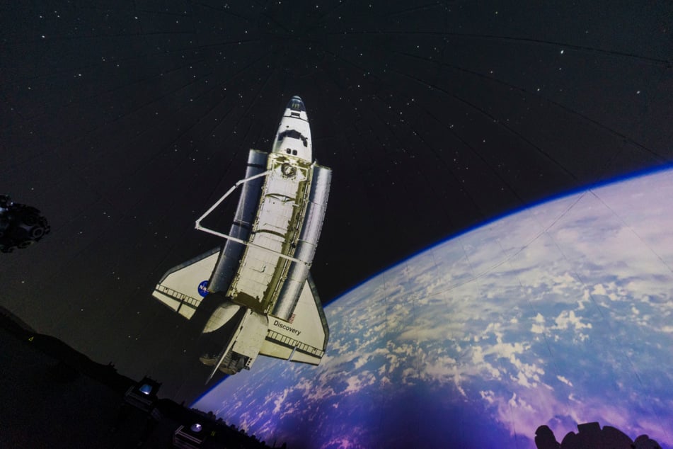 So nah wie bei der Fulldomenacht haben Besucher das Spaceshuttle Discovery noch nie gesehen.