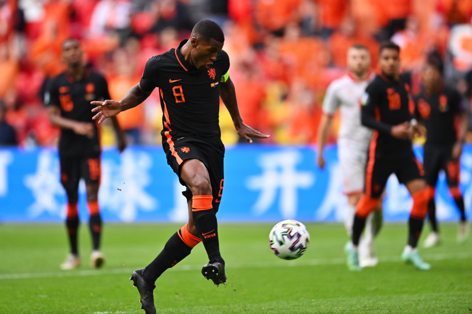 Doppelpack: Georginio Wijnaldum (v.) netzt zum 3:0 für die Niederlande ein.