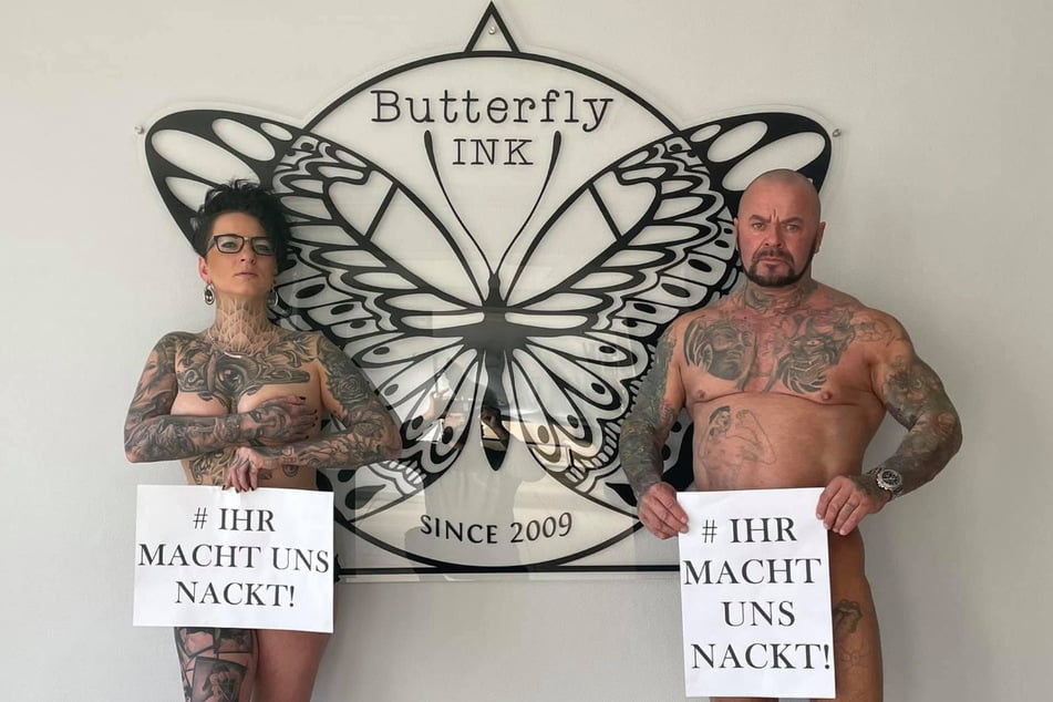 Dresden: Tattoo-Künstlerpaar macht sich nackig