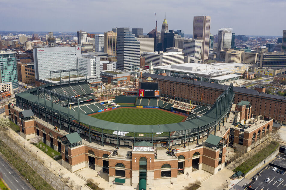 Viele Baseballstadien, wie hier das Baseballstadion Oriole Park bei Camden Yards in Baltimore, in den USA und Kanada werden dieses Jahr leer bleiben.
