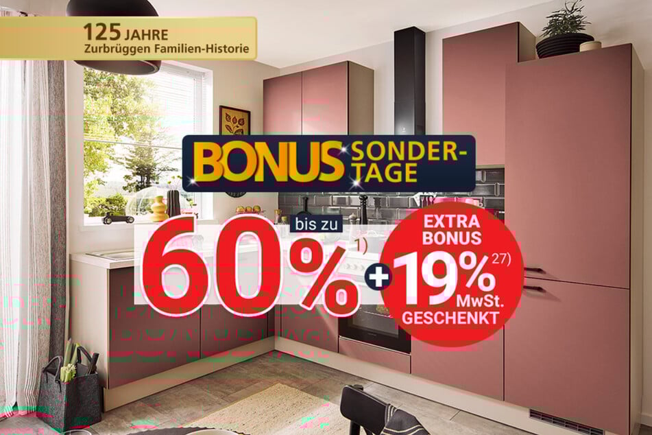 Auf freigeplante Küchen gibt's vor Ort zudem 60 plus 19 Prozent Rabatt.¹²⁷