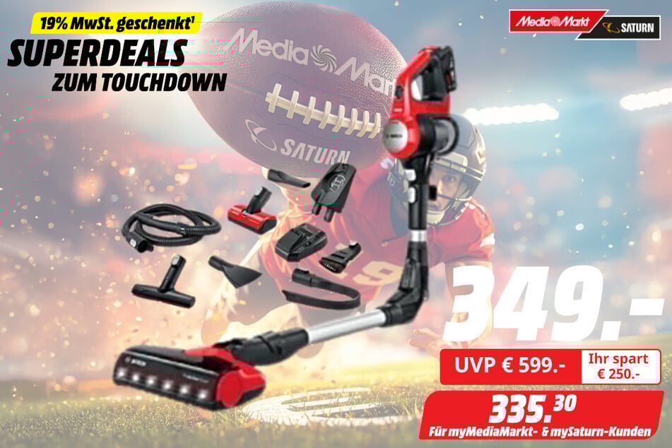 Bosch-Staubsauger für 349 statt 599 Euro (335,30 Euro für Mitglieder im Partnerprogramm).