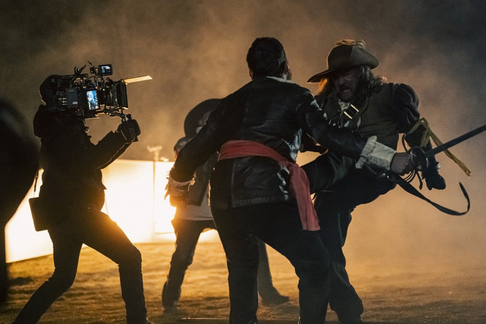 Und Aktion! Beim Dreh zeigten alle vollen Einsatz - auch der Kameramann.