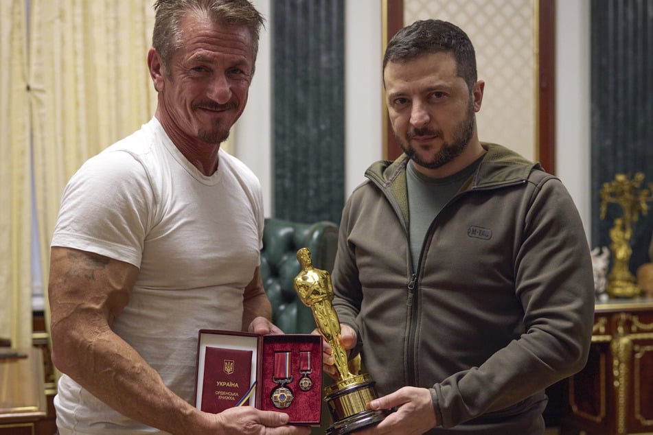 Sean Penn dreht aktuell in Kiew eine Doku.