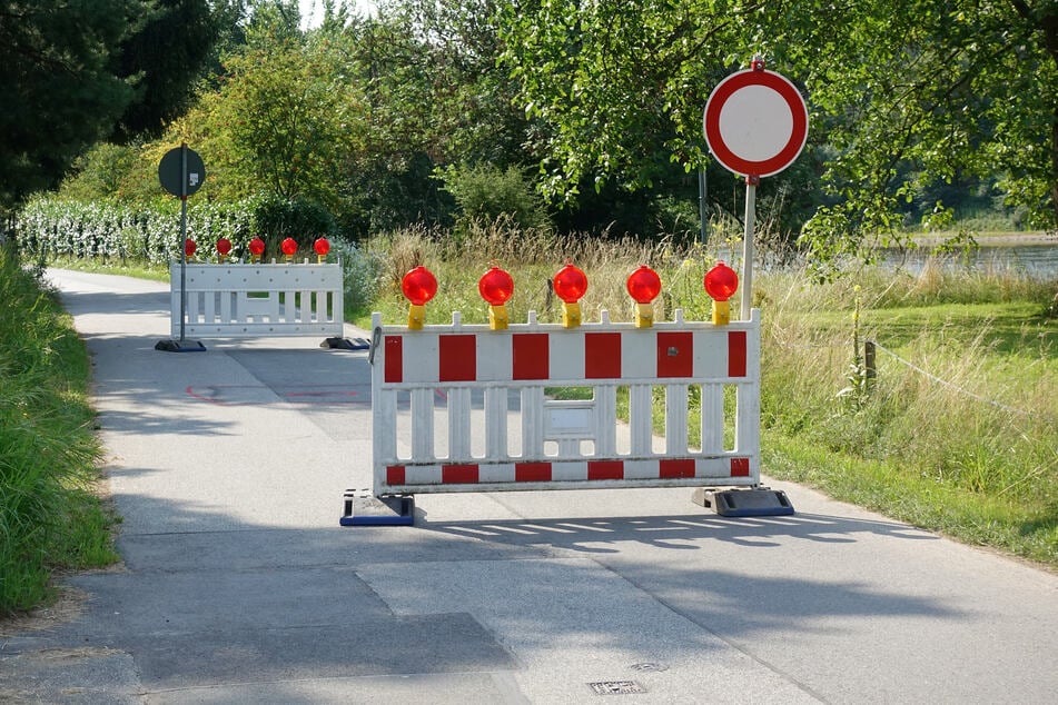 Elberadweg plötzlich gesperrt: Stadt schafft Notlösung