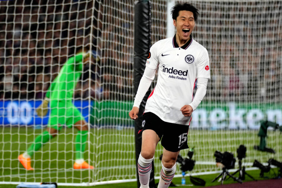 2022 wurde Daichi Kamada (27) mit Eintracht Frankfurt Europa-League-Sieger und erzielte unter anderem im Halbfinal-Hinspiel bei West Ham United das entscheidende Tor zum 2:1 (Foto).