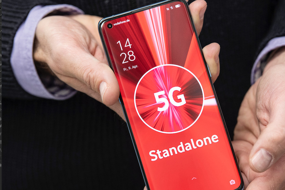 Ein Handy mit Vodafone-Zugang.