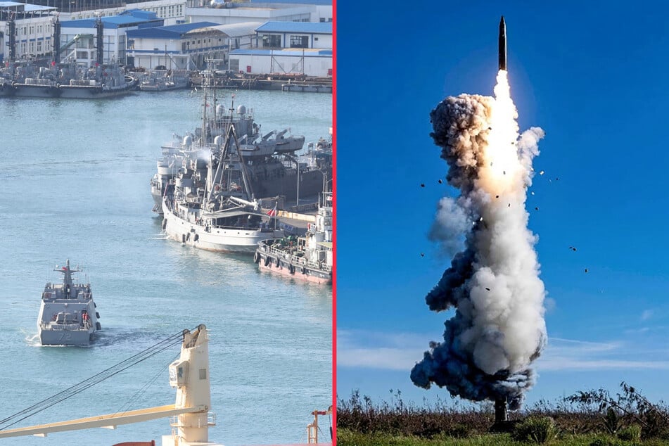 Taiwan has accused China of test-launching missiles over the weekend.