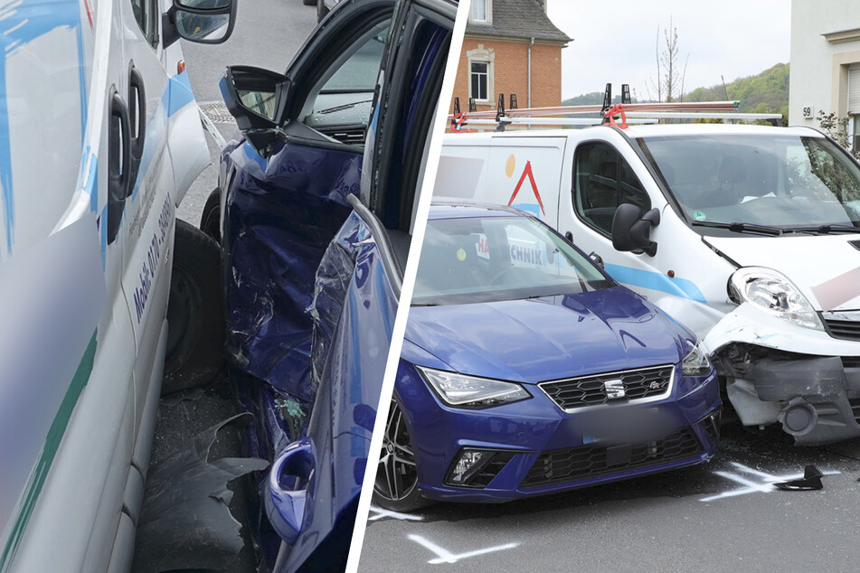 Zwei Verletzte nach Crash in Freital - Polizei sucht Zeugen!
