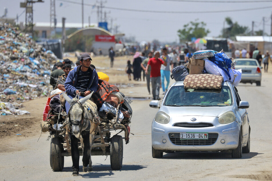 Thousands of Palestinians started fleeing Rafah after Israel announced its intention to attack the city where 1.2 million people are sheltering.