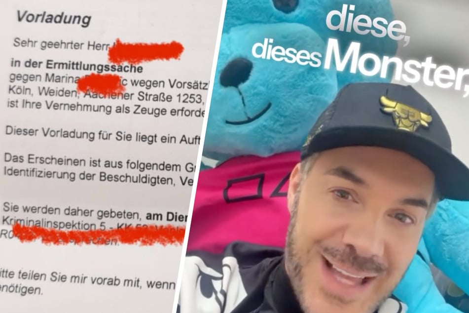 In seiner Instagram-Story teilt Sam Dylan (40) den Brief der Polizei Köln und spricht über den Raubüberfall vor wenigen Monaten.
