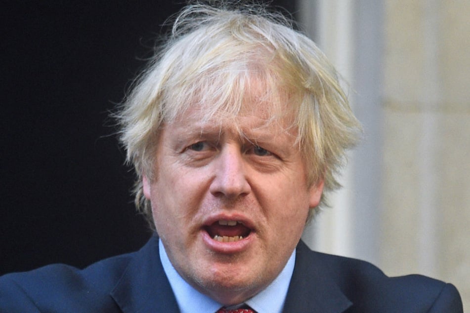 Boris Johnson, Premierminister von Großbritannien, vor der 10 Downing Street in London.