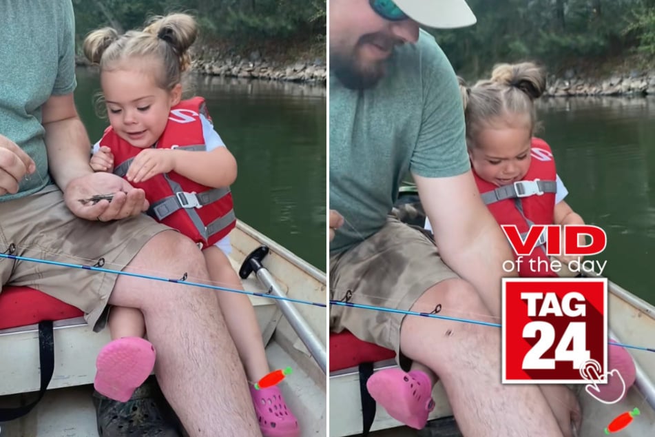 viral videos: Viral Video of the Day for March 2, 2026: Little girl has major meltdown during fishing trip