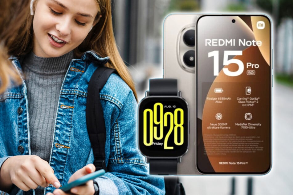 Xiaomi Redmi Note 15 Pro 5G mit Watch 5 Active und 30 GB Flat nur 14,99 Euro pro Monat