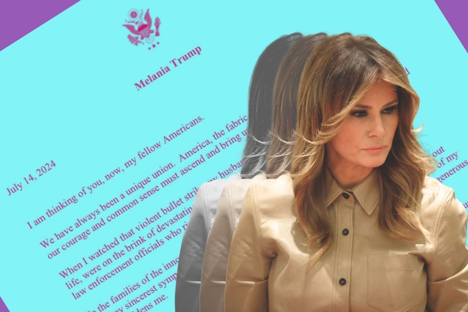 Former first lady Melania Trump (pictured) is being accused of using AI to write a statement she issued following an assassination attempt against Donald Trump.