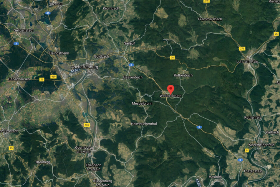 Die Leiche wurde im unterfränkischen Weibersbrunn entdeckt.