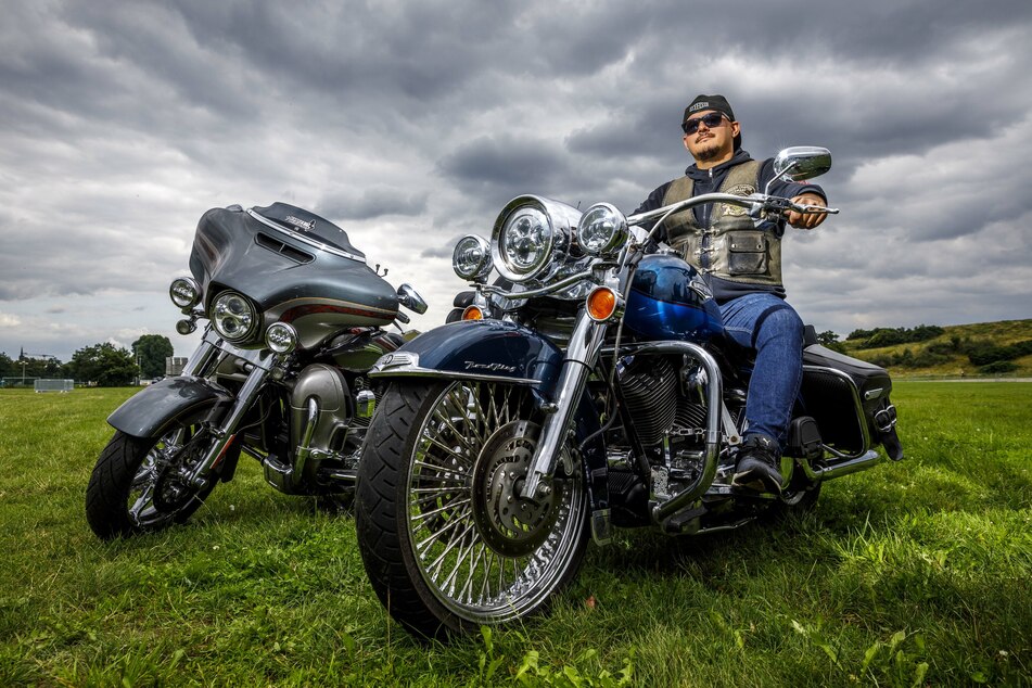 Harte Kerle und schicke Motorräder: Das gibt's bei den Harley Days in Dresden zu bestaunen.