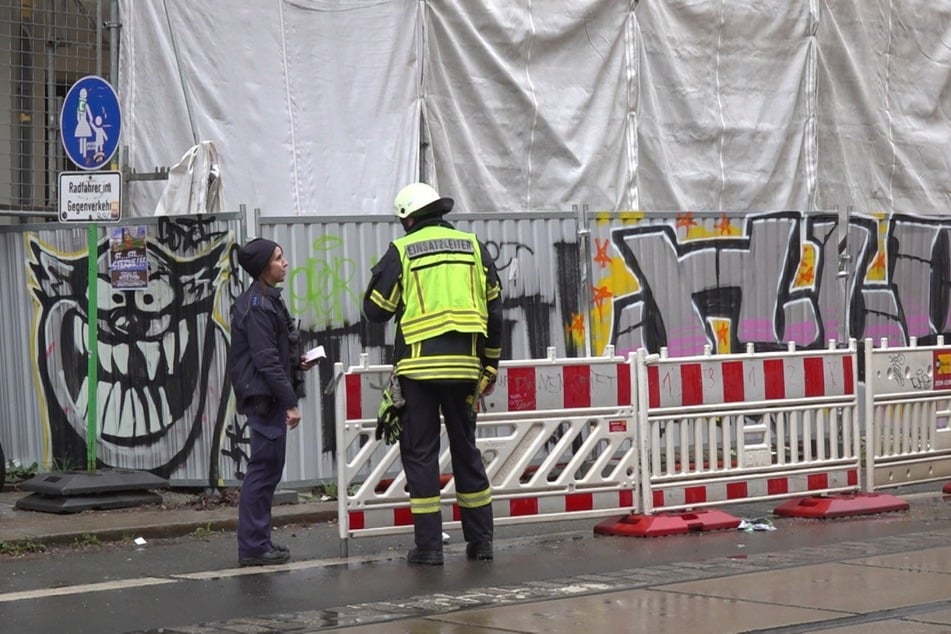 Die Polizei übernahm derweil die Absicherung der Unfallstelle.