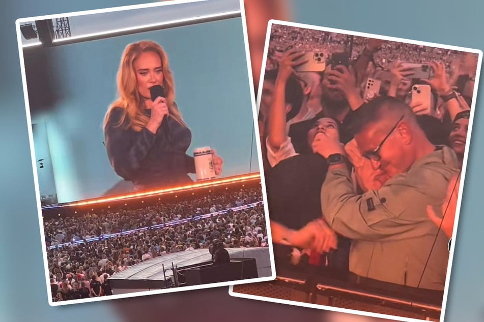 Vor den Augen des Superstars Adele (36) – und auf der vermutlich größten Leinwand der Welt – gab es einen Heiratsantrag.