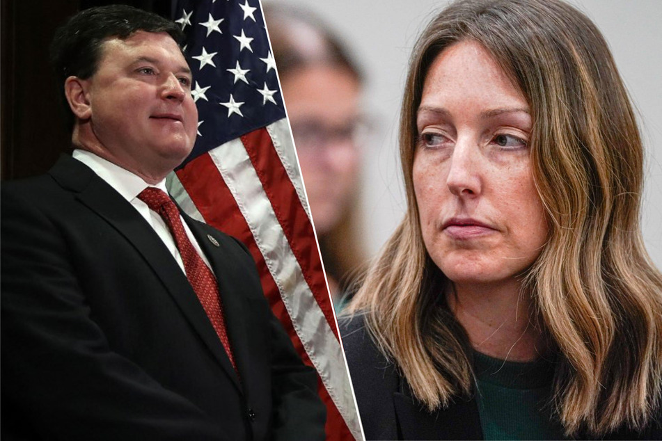 Indiana Attorney General Todd Rokita (l.) was hit with a complaint in an escalating legal fight over abortion care provided by Dr. Caitlin Bernard to a 10-year-old.