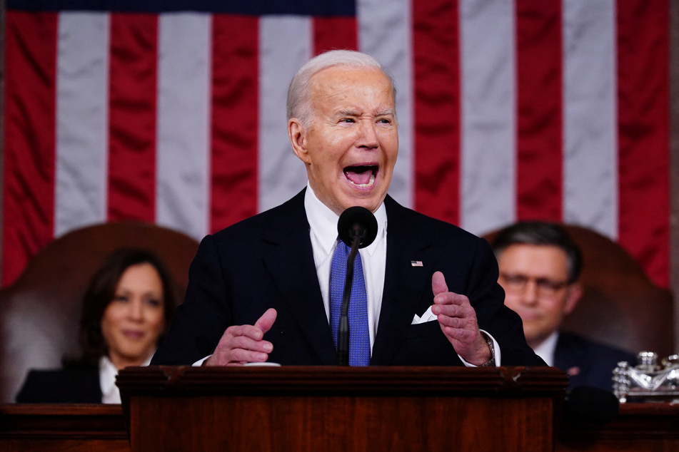 President Joe Biden delivers his State of the Union Address before Congress on March 7, 2024.