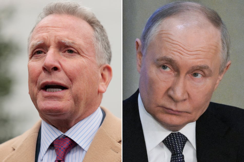 White House envoy Steve Witkoff (l.) praised Vladimir Putin in glowing terms as trustworthy in a recent interview.