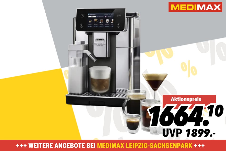 DeLonghi-Kaffeevollautomat ECAM 630.75.TSM für 1.664,10 statt 1.899 Euro