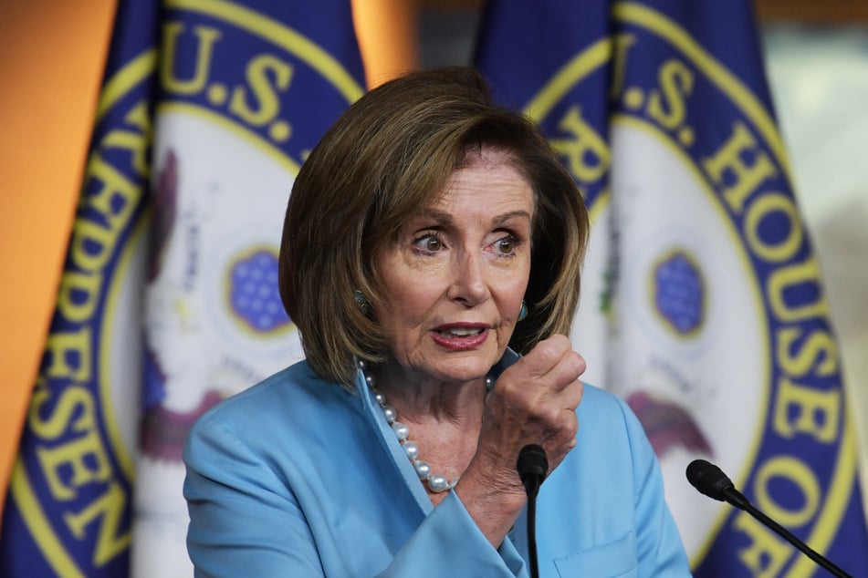House Speaker Nancy Pelosi held meetings in her office with the nine moderates who apparently remain obstinate on voting for the bipartisan infrastructure bill first.