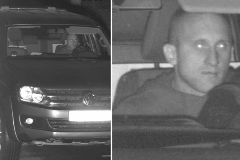 Mit diesem Bild fahndet die Polizei nach einem mutmaßlichen Autodieb.