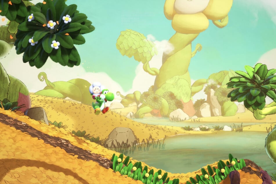 Zuckerschock! Die Welt von "Yoshi and the Mysterious Book" könnte bunter nicht sein.