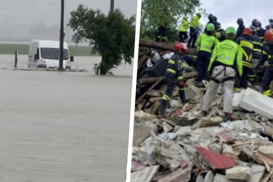 Heftige Überschwemmungen: Zwei Menschen tot, Hunderte evakuiert