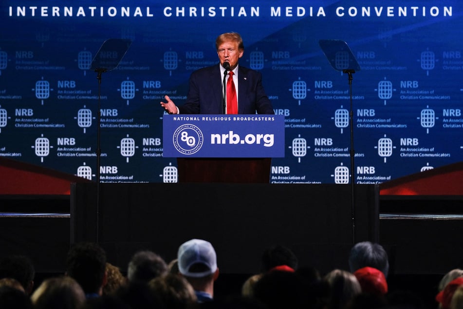 Trump and Republicans ramp up religious rhetoric as they blast Biden for "blasphemy"
