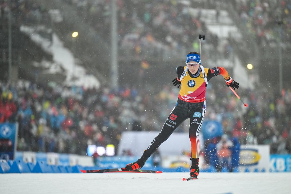 Top-Biathletin Franziska Preuß (30) kämpfte in Oberhof mit den Bedingungen - und ihrem Startplatz.