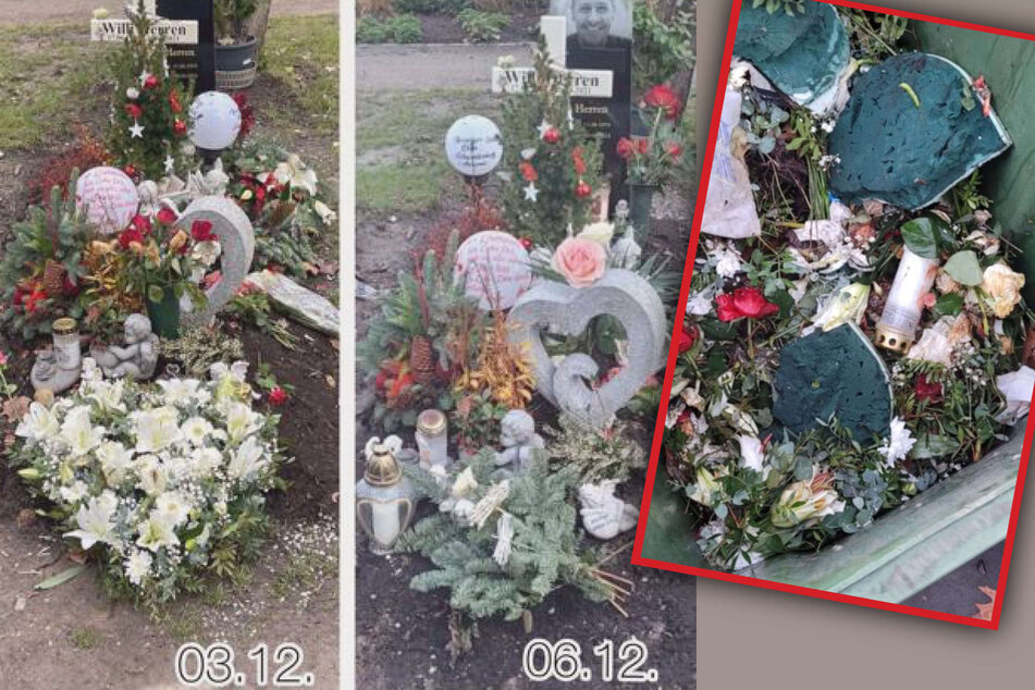 In ihrer Instagram-Story zeigte Jasmin Herren (42), wie das Grab ihres verstorbenen Mannes Willi Herren (†45) ausgesehen hatte, bevor Unbekannte einen Blumenkranz gestohlen und weggeworfen hatten.