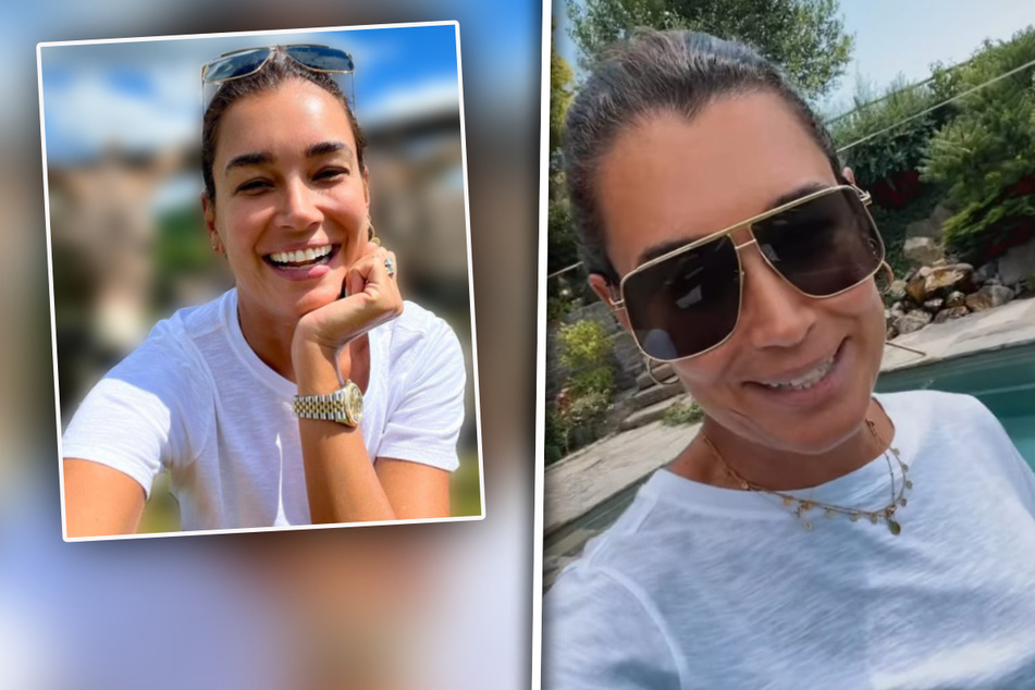 Jana Ina Zarrella schießt ungewöhnliches Selfie: Fans feiern, wer hinter ihr steht
